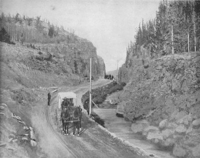 Ingang van Yellowstone Park, ca. 1897 door Unbekannt