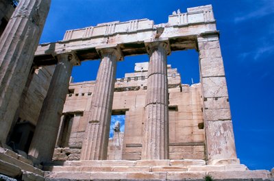 Ingang van de Akropolis, Athene door Unbekannt