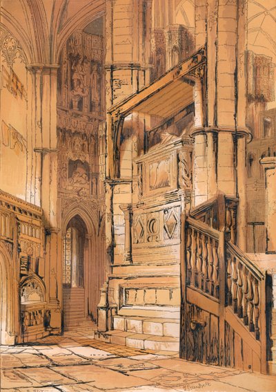 Ingang van de Kapel van Edward de Belijder, ca. 1840, 1864 door Unbekannt