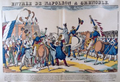 Intocht van Napoleon in Grenoble, maart 1815, 19e eeuw door Unbekannt