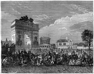 Intocht van de Nationale Garde in Parijs, na de Pruisische campagne, 1807 door Unbekannt