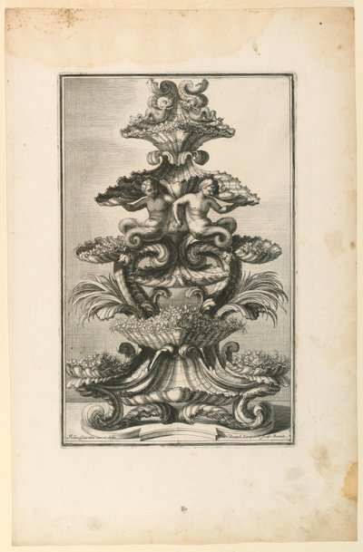 Epergne, uit Disegni Di door Unbekannt