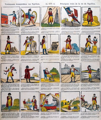 Episodes uit het leven van Napoleon, 19e eeuw door Unbekannt