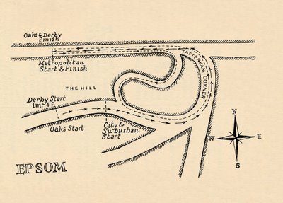 Epsom Renbaan, 1940 door Unbekannt