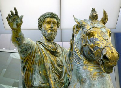 Ruiterstandbeeld van Marcus Aurelius, 161-180 door Unbekannt