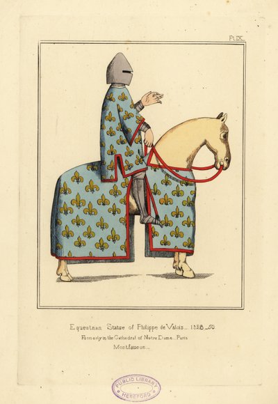 Ruiterstandbeeld van Philippe VI de Valois, koning van Frankrijk door Unbekannt