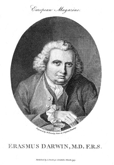Erasmus Darwin, Engelse arts en natuuronderzoeker, 1795 door Unbekannt