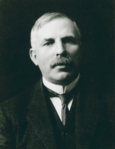 Ernest Rutherford 1871-1937, Nobelprijswinnende atoomfysicus, ca. 1908 door Unbekannt