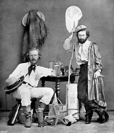 Ernst Haeckel, Duitse zoöloog en evolutionist, op de Canarische Eilanden door Unbekannt