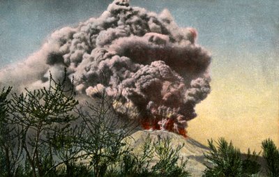 Uitbarsting van de Vesuvius, Italië, april 1906 door Unbekannt