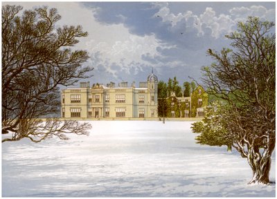Eshton Hall, Yorkshire, huis van Baronet Wilson, ca. 1880 door Unbekannt