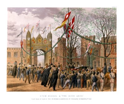 Eton School & The Boys Arch, 19e eeuw door Unbekannt