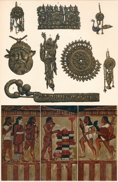 Etruskische oudheden uit Clusium, Vulsinii, Vulci en Caere, 500 v.Chr., 1902 door Unbekannt
