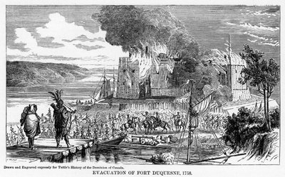Evacuatie van Fort Duquesne, 1758, 1877 door Unbekannt