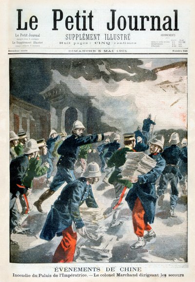 Gebeurtenissen in China, incident in het Keizerlijk Paleis, 1901 door Unbekannt