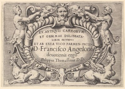 Ex Antiquis Cameorum et Gemmae Delineata Liber Secundus et ab Enea Vic..., gepubliceerd ca. 1599-1622 door Unbekannt