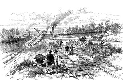Uitgraving van het Panamakanaal, 1888 door Unbekannt