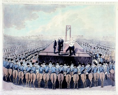 Executie van Lodewijk XVI, 1793 door Unbekannt