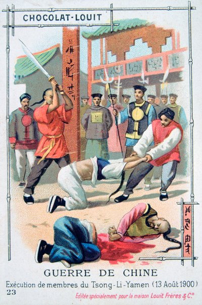 Executie van leden van Tsong-Li-Yamen, China, Bokseropstand, 13 augustus 1900 door Unbekannt