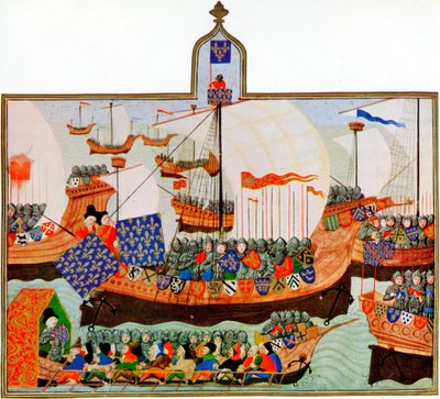 Expeditie om Afrikaanse zeerovers te confronteren, 1390 door Unbekannt