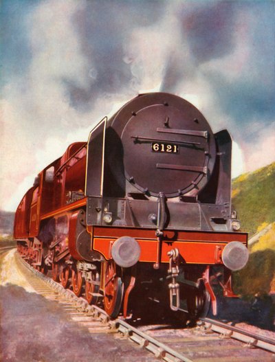 Express Passagierslocomotief van de Royal Scot 4-6-0 klasse, 1935-36 door Unbekannt