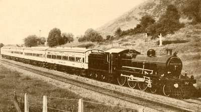 Sneltrein, Bombay, Baroda en Central India Railway, 1930 door Unbekannt