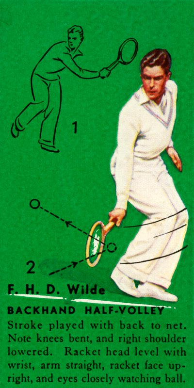 F. H. D. Wilde - Backhand Half-Volley, ca. 1935 door Unbekannt