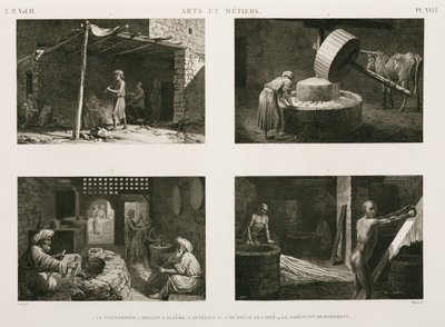 Fabricage, Diverse huisnijverheid, Egypte, c.1798 door Unbekannt