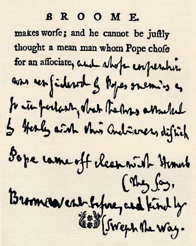 Facsimile van een gecorrigeerd proefschrift door Johnson van zijn Lives of the Poets, van het origineel in de For door Unbekannt
