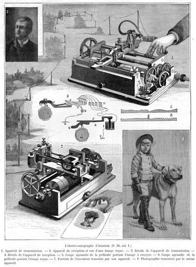 Facsimile of kopieer telegraafsysteem door Amstutz uit Cleveland, Ohio, VS, 1896 door Unbekannt