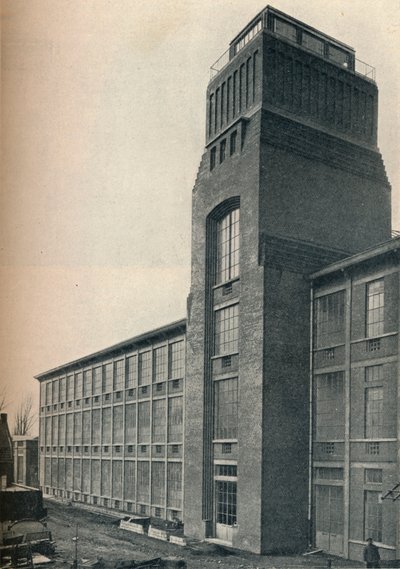 Fabriek van de Etablissements Nicolle, Wambrechies Nord, architect, Andre Granet, ca. 1928 door Unbekannt