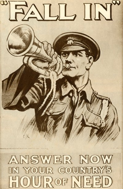 Val in: Antwoord nu in het uur van nood van uw land, 1915 door Unbekannt