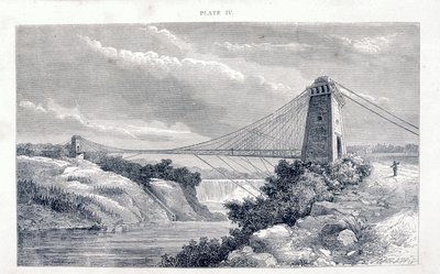 Falls View Hangbrug, Niagara, Noord-Amerika, c1869-c1889 door Unbekannt