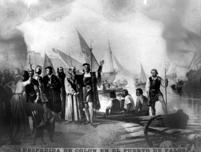 Afscheid van Columbus door Unbekannt