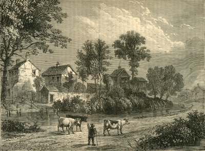 Boerderij in het Regents Park, 1750, ca. 1876 door Unbekannt