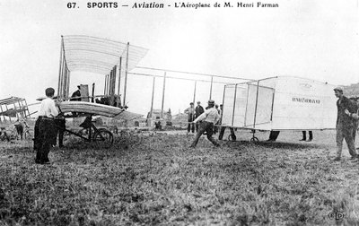 Farman dubbeldekker nr. 1, c1912 door Unbekannt