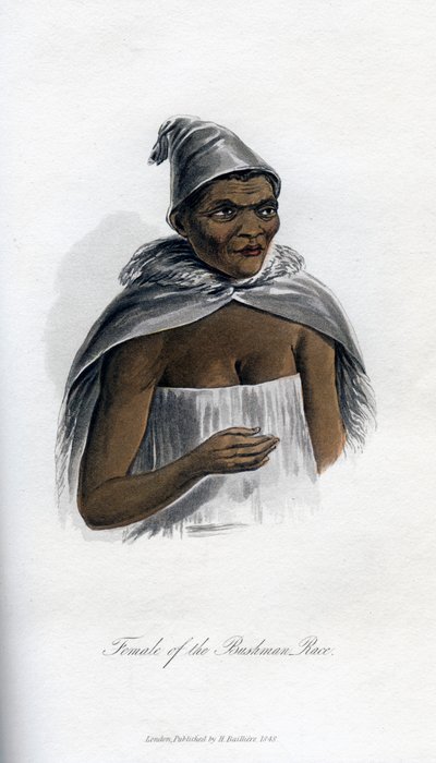 Vrouw van het Bosjesmannenras, 1848 door Unbekannt