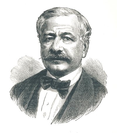 Ferdinand de Lesseps, Franse diplomaat en later ontwikkelaar van het Suezkanaal, 1893 door Unbekannt