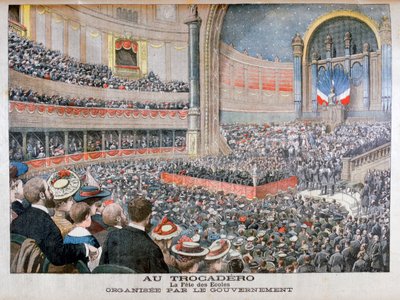 Festival van Staatsscholen georganiseerd door de Regering in het Trocadero in Parijs, 1904 door Unbekannt