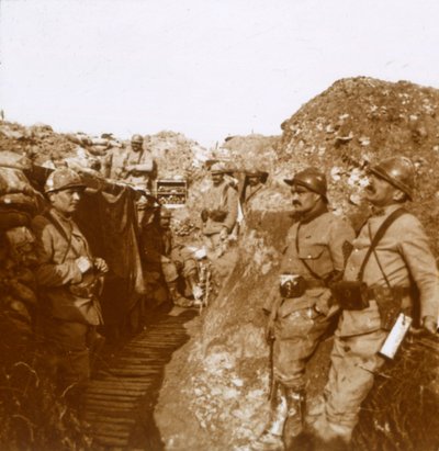 Gevechtseenheid, Ville-sur-Tourbe, Noord-Frankrijk, c1914-c1918 door Unbekannt