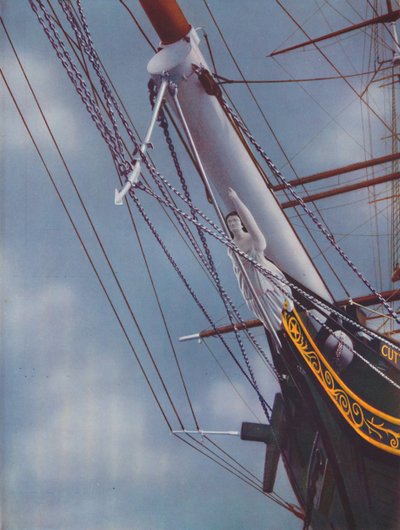 Boegbeeld van de beroemde Cutty Sark figuur van Nanny de Heks, 1936 door Unbekannt