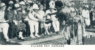 Fijianen Brengen Eerbetoon, 1927, 1937 door Unbekannt