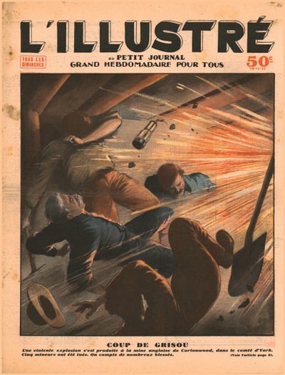 Firedamp-explosie, 1932 door Unbekannt