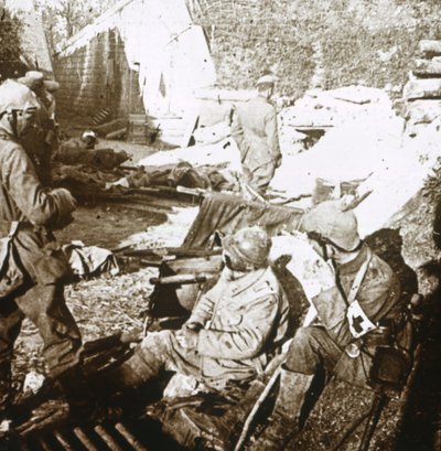 Eerste-hulppost, Verdun, Noord-Frankrijk, ca. 1914-ca. 1918 door Unbekannt