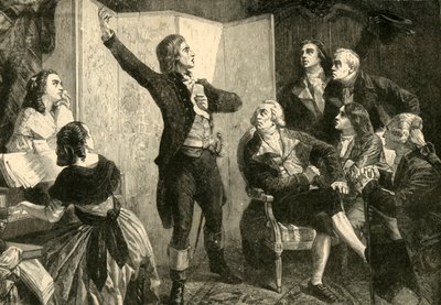 Eerste Zang van de Marseillaise door Rouget De Lisle, 1792, 1890 door Unbekannt