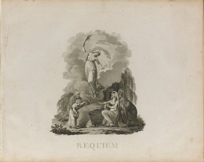 Eerste editie van het Requiem in D mineur, K. 626 door Wolfgang Amadeus Mozart, ca. 1800 door Unbekannt