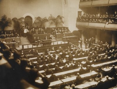Eerste bijeenkomst van de Volkenbond, 15 november 1920 in Genève, 1920 door Unbekannt