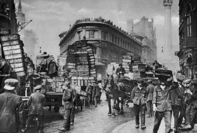 Vishavenarbeiders in Billingsgate, Londen, 1926-1927 door Unbekannt