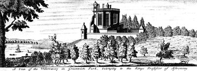 Flamsteed House in Greenwich Park, Londen, eind 17e eeuw door Unbekannt