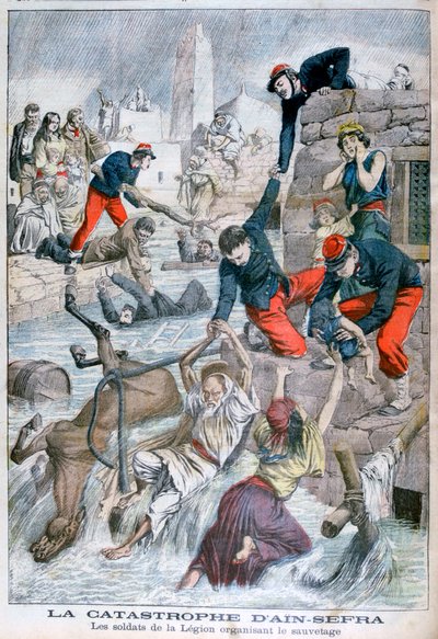 Vloedgolf bij Ain Sefra, Algerije, 1904 door Unbekannt